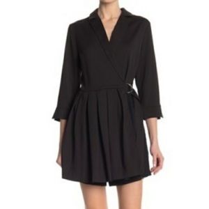 One One Six Blazer Romper Wrap Dress